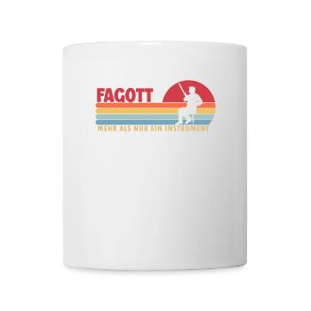 Fagott mehr als ein Instrument Aerophone Music - Tasse - Weiß - Vorne