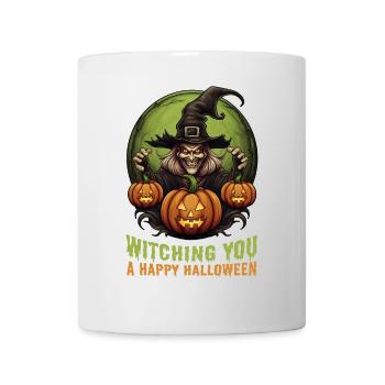 Happy Halloween Party Witch Pumpkins Jack O'Lantern - Mug - white - Front