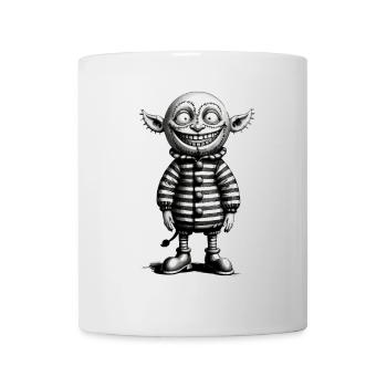 Halloween Gnome Outfit Gruseliges Monster Design - Tasse - Weiß - Vorne