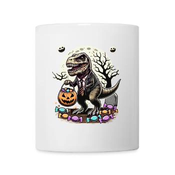 Drôle TRex Zombie Love Candy - Mug blanc - blanc - Devant