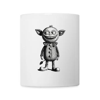 Gruseliges Monster Design Halloween Gnome Outfit - Tasse - Weiß - Vorne