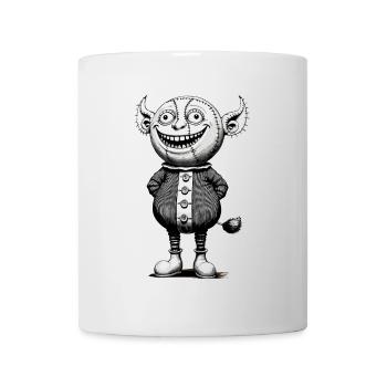 Gruseliges Monster Design Halloween Gnome Outfit - Tasse - Weiß - Vorne