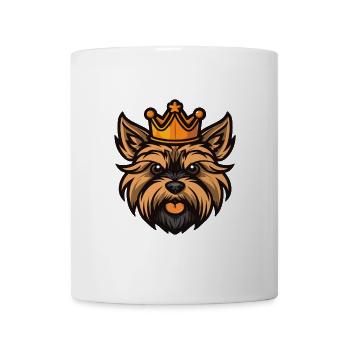 Yorkshire Terrier Dog Head Crown - Mug - white - Front