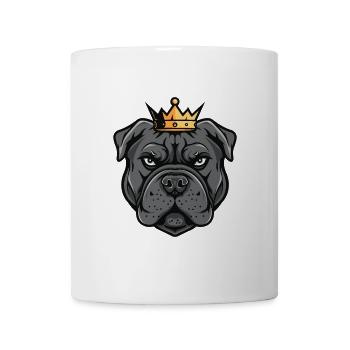 Couronne de tête de chien Mastiff - Mug blanc - blanc - Devant