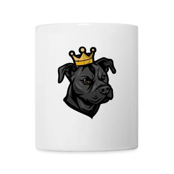 Staffordshire Bull Terrier Couronne de chien - Mug blanc - blanc - Devant