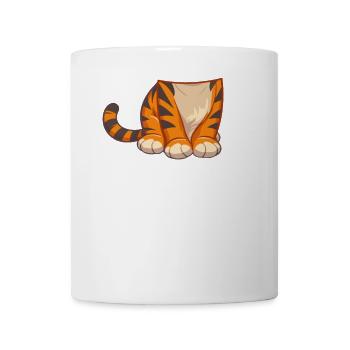 Tigre sauvage Halloween Déguisement Enfants - Mug blanc - blanc - Devant