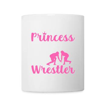 Vergiss die Prinzessin Meine Tochter ist eine Ring - Tasse - Weiß - Vorne