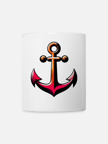 Ein Anker - Tasse - Weiß