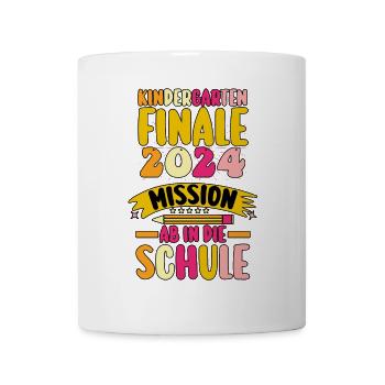1st class school child beginning of school kindergarten day care E - Mug - white - Front