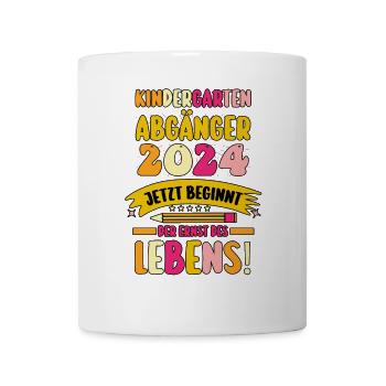 1st class school child beginning of school kindergarten day care E - Mug - white - Front