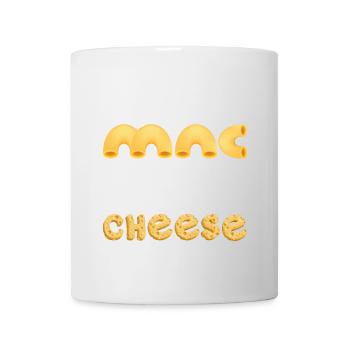 Ich bin 50% Mac und 50% Cheese - Tasse - Weiß - Vorne