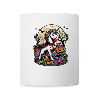 Funny Vampire Unicorn Loves Candy - Mug - white - Front