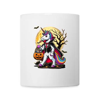 Funny Vampire Unicorn Loves Candy - Mug - white - Front