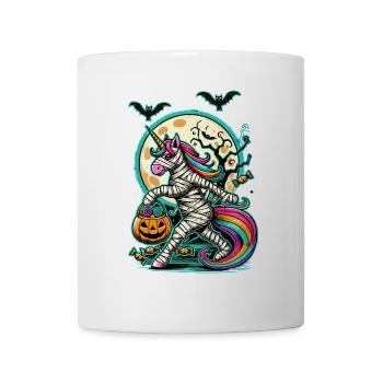 Maman licorne drôle aime les bonbons - Mug blanc - blanc - Devant
