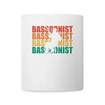Bassons Rétro Texte Aerophone Instrument de Basson - Mug blanc - blanc - Devant