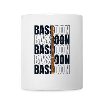 Instrument de basson Aerophone Music Player - Mug blanc - blanc - Devant