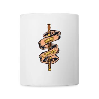 Désolé, j’ai Tooted Instrument de basson Aerophone Music - Mug blanc - blanc - Devant