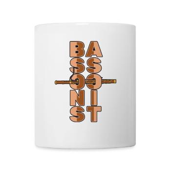 Aerophone Fagott Instrument Music Player - Tasse - Weiß - Vorne