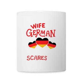 Deutsche Ehefrau Deutschland - Tasse - Weiß - Vorne