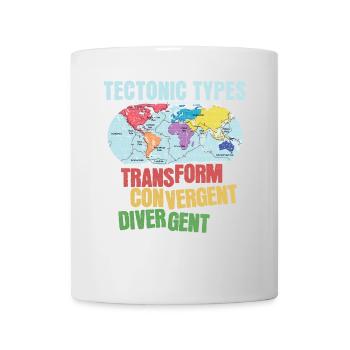 Tektonische Typen - Tasse - Weiß - Vorne