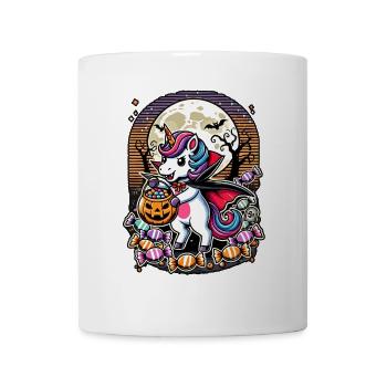 Funny Vampire Unicorn Loves Candy - Mug - white - Front