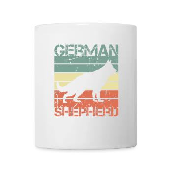 Retro German Shepherd - Mug - white - Front