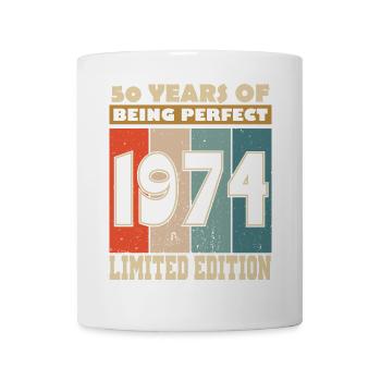 Millésime 1974 -50e anniversaire - Mug blanc - blanc - Devant
