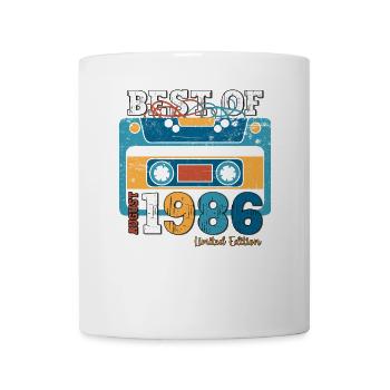 38e anniversaire Original août 1986 Cassette 1986 - Mug blanc - blanc - Devant