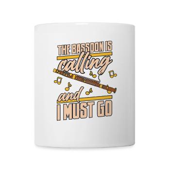 Fagott ruft und ich muss gehen Aerophone Musik - Tasse - Weiß - Vorne