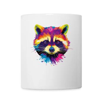 Raccoon Popart Colorful Rainbow Raccoon Raccoon Raccoon - Mug - white - Front