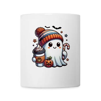 Halloween Cute Ghost Shirt - Coffee Shirt - Mug - white - Front