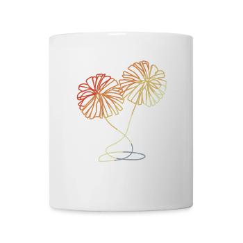 Pom-pom girl pompons croquis - Mug blanc - blanc - Devant