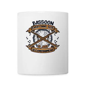 Alles andere ist nur Begleitung Aerophon - Tasse - Weiß - Vorne