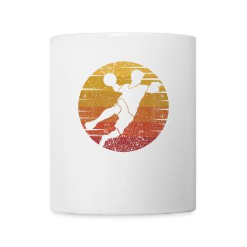 Jeu d’équipe rétro Prisonball Joueur de ballon chasseur - Mug blanc - blanc - Devant