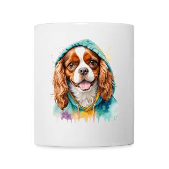 Cavalier King Charles Spaniel Sweat à capuche imprimé chien - Mug blanc - blanc - Devant