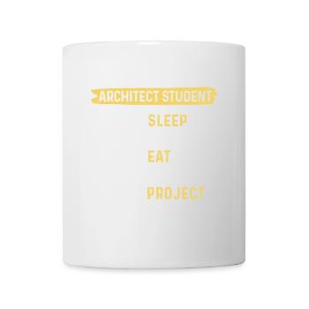 Das Leben eines Architekturstudenten - Tasse - Weiß - Vorne