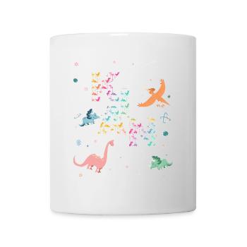 KIAN - Schöner Jungen Name mit Dinosaurier - Tasse - Weiß - Vorne