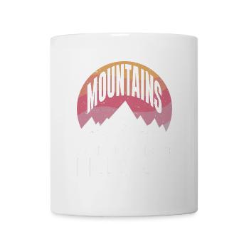 Les montagnes ne sont pas drôles, ce sont des collines, des randonnées - Mug blanc - blanc - Devant