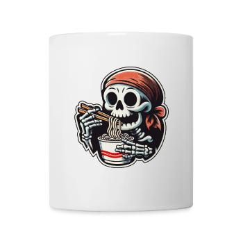 Skeleton Ramen Noodles for Scary Movies Japanese - Mug - white - Front