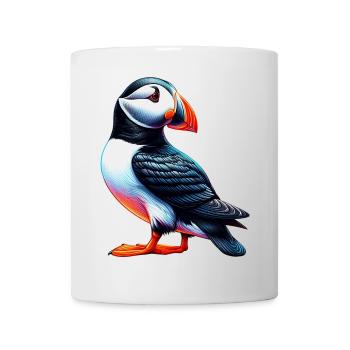 Papageitaucher - Tasse - Weiß - Vorne