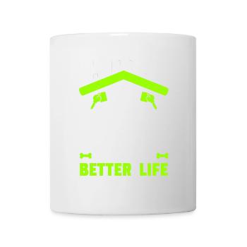 Je vends des maisons pour que mon chien puisse vivre une vie meilleure - Mug blanc - blanc - Devant