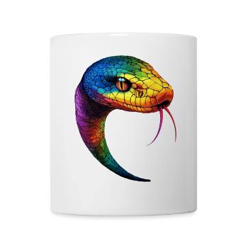Serpent Python Cobra Mamba Serpent à sonnettes Serpent - Mug blanc - blanc - Devant