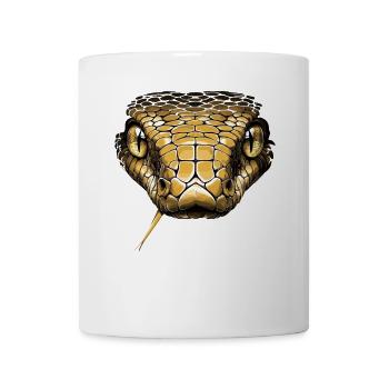 Serpent Python Cobra Mamba Serpent à sonnettes Serpent - Mug blanc - blanc - Devant