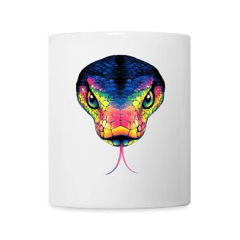 Serpent Python Cobra Mamba Serpent à sonnettes Serpent - Mug blanc - blanc - Devant