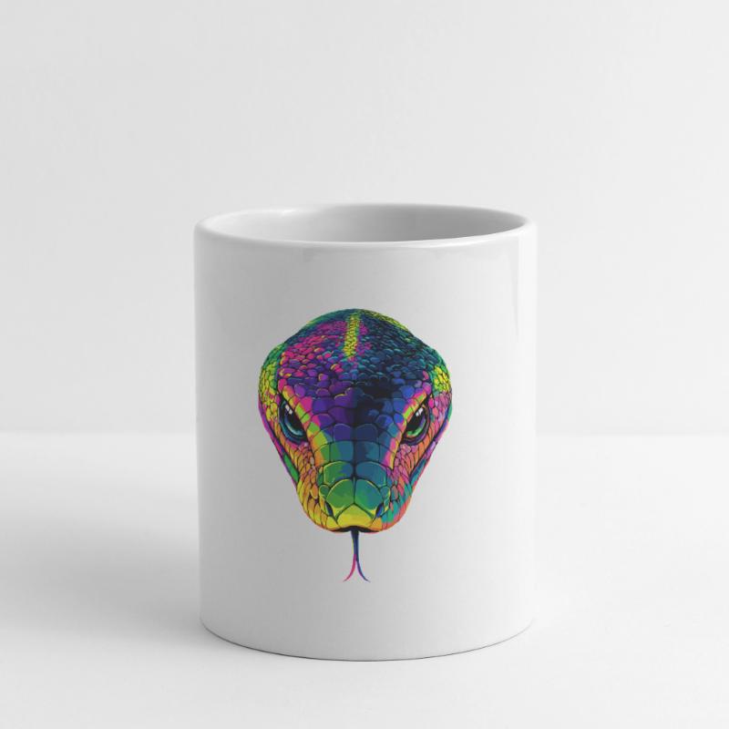 Serpent Python Cobra Mamba Serpent à sonnettes Serpent Mug blanc