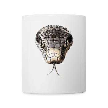 Serpent Python Cobra Mamba Serpent à sonnettes Serpent - Mug blanc - blanc - Devant