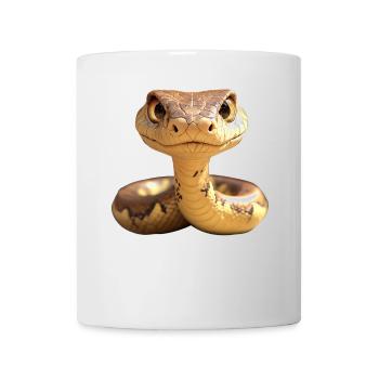 Serpent Python Cobra Mamba Serpent à sonnettes Serpent - Mug blanc - blanc - Devant