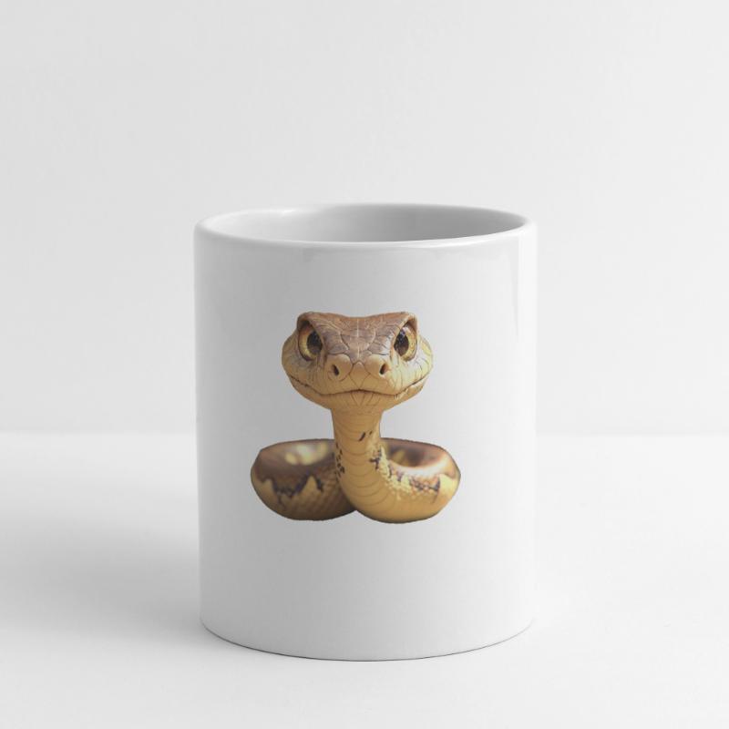 Serpent Python Cobra Mamba Serpent à sonnettes Serpent Mug blanc