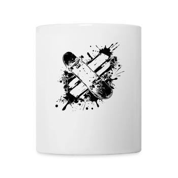 Skateboard Graffiti - Tasse - Weiß - Vorne