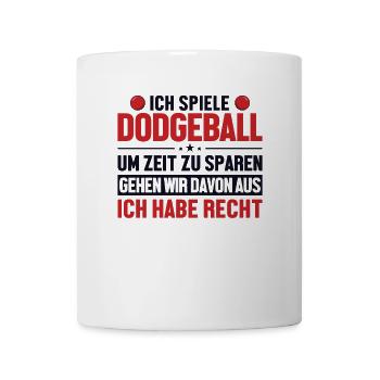 Dodgeball hat immer Recht Prisonball Jeu d’équipe - Mug blanc - blanc - Devant